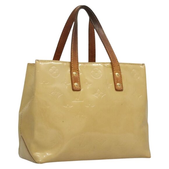 LOUIS VUITTON Monogram Vernis Reade PM Hand Bag Perle M91336 LV Auth bs24130 - Picture 1 of 16
